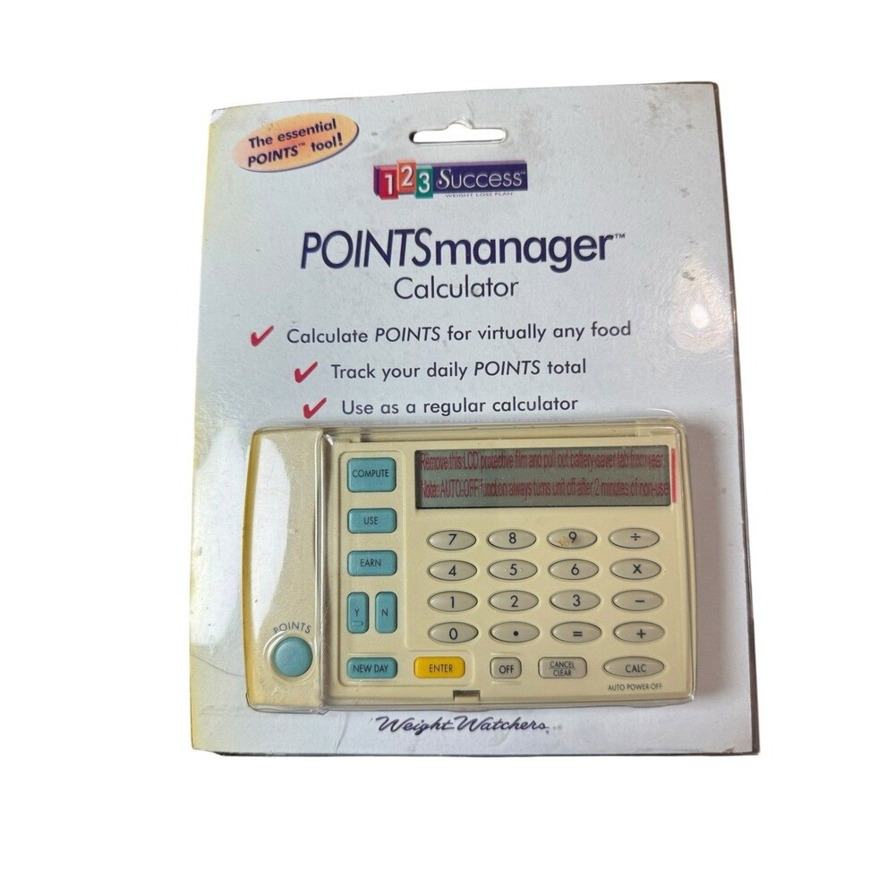 NEW Weight Watchers 1997 123 Success Points Manager/Calculator Never Opened
